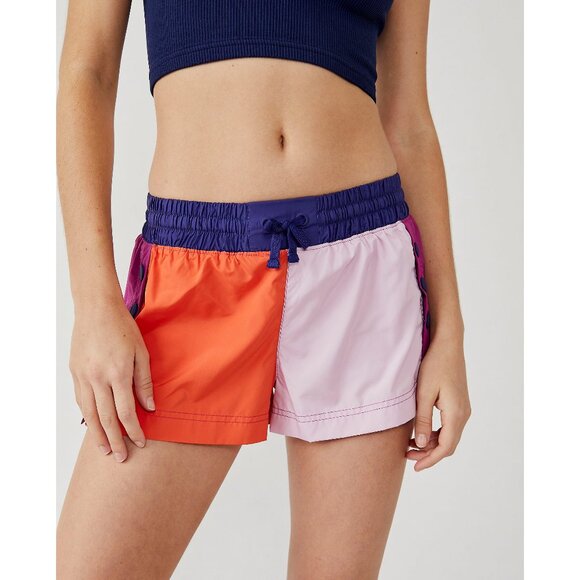 FP MOVEMENT Invigorate Colorblock Shorts / Persimmon Combo - Picture 2 of 6